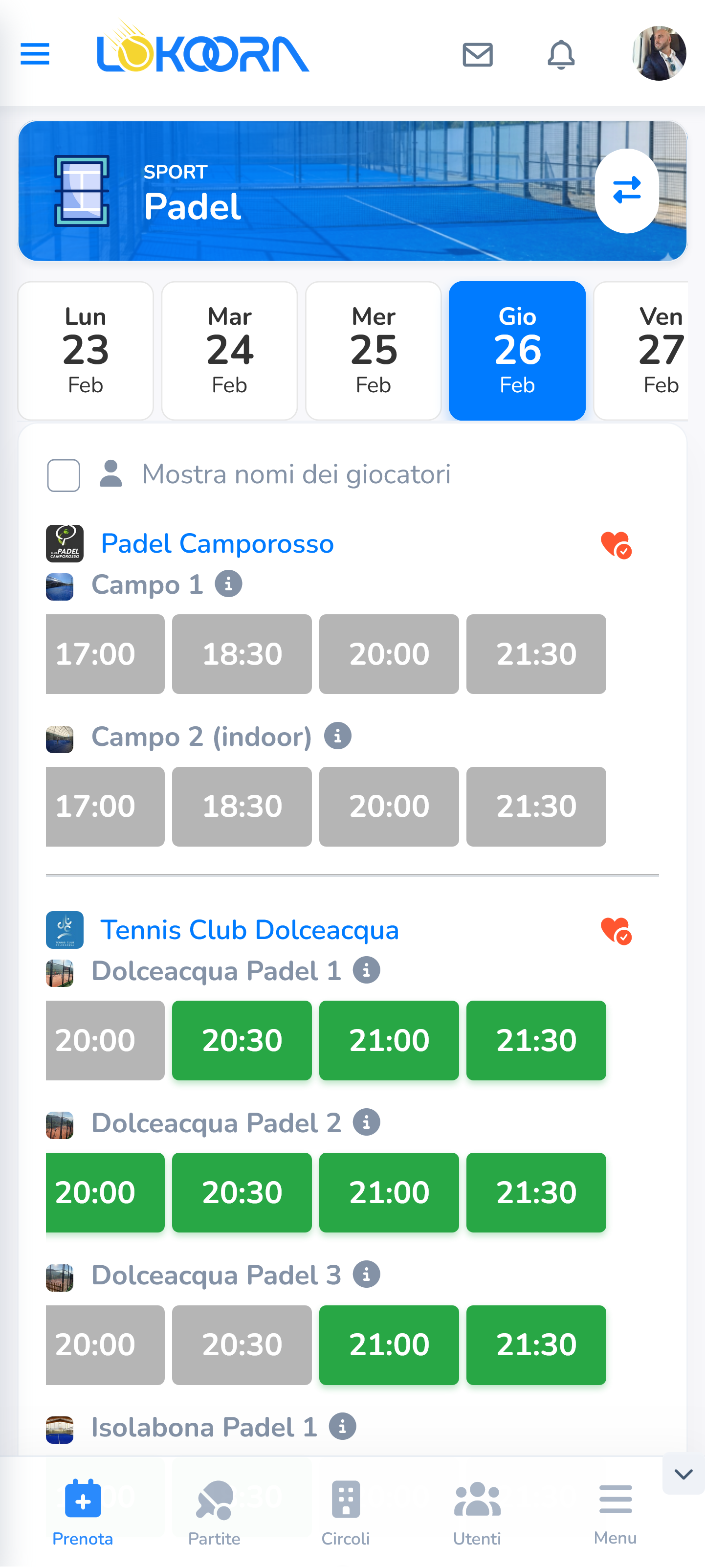 Prenotazioni Lokoora